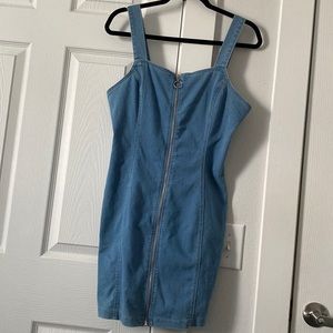 Jean overall dress
